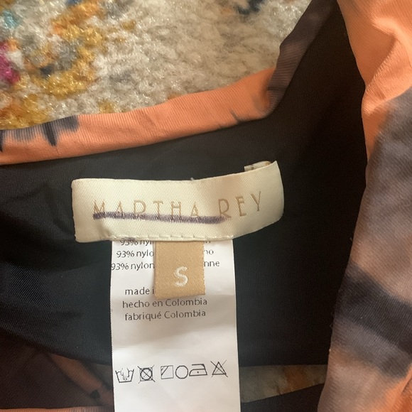 NEW Free People Martha Rey Harper Tie Dye Bikini Top Side tie printed  Small set - Picture 7 of 7